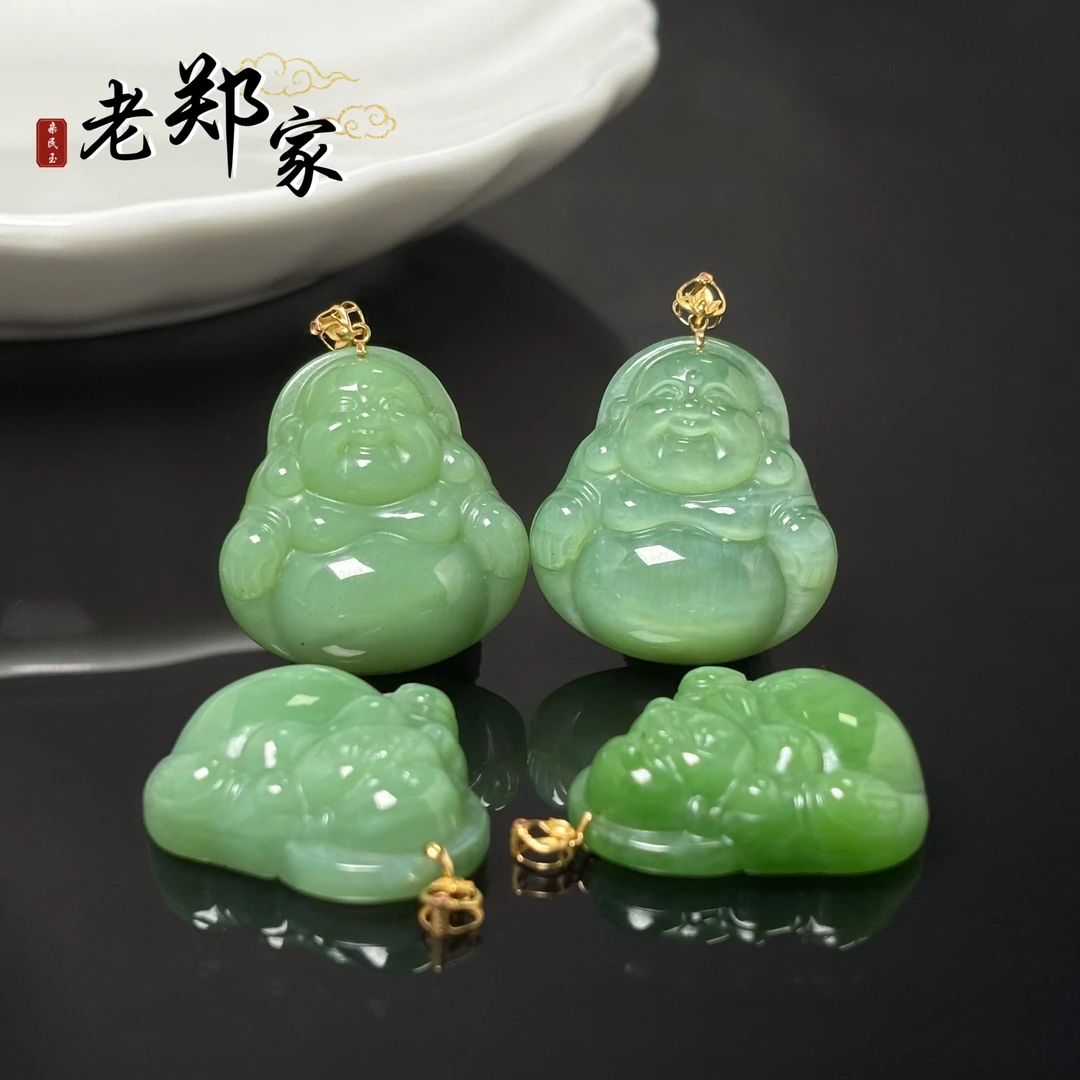 18K金和田玉佛公挂件 多样性发一件（不带链) 1683