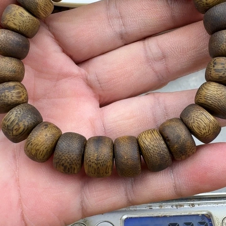 一***佛手串沉香乌身手串13克加