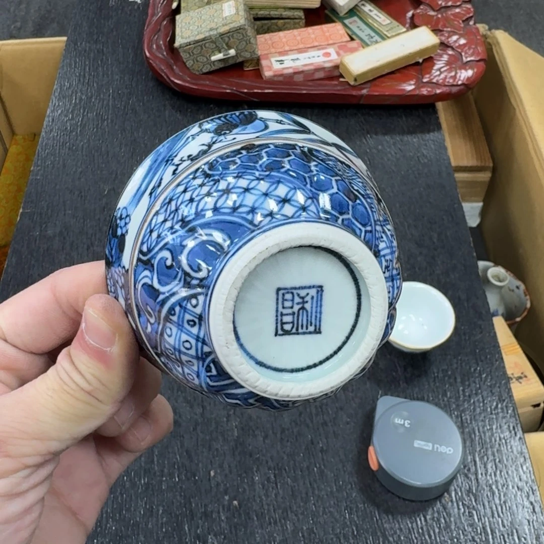 陶瓷日本中古工艺品摆件