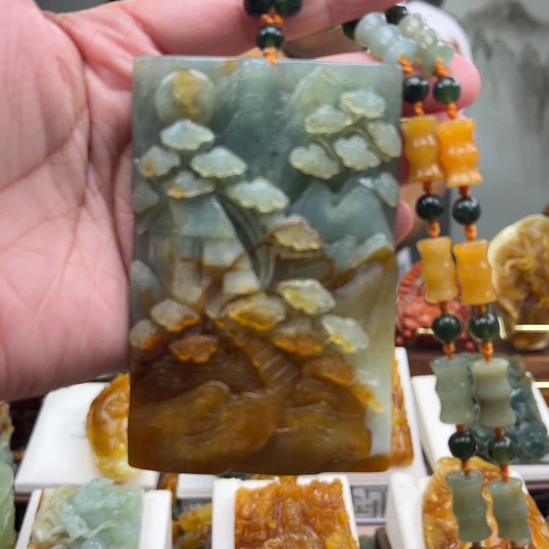 未镶嵌岫玉挂件挂件