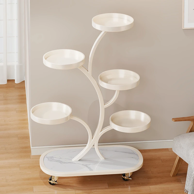 客厅落地式花架阳台花盆托架置物架阶梯式2025新款可移动铁艺花架