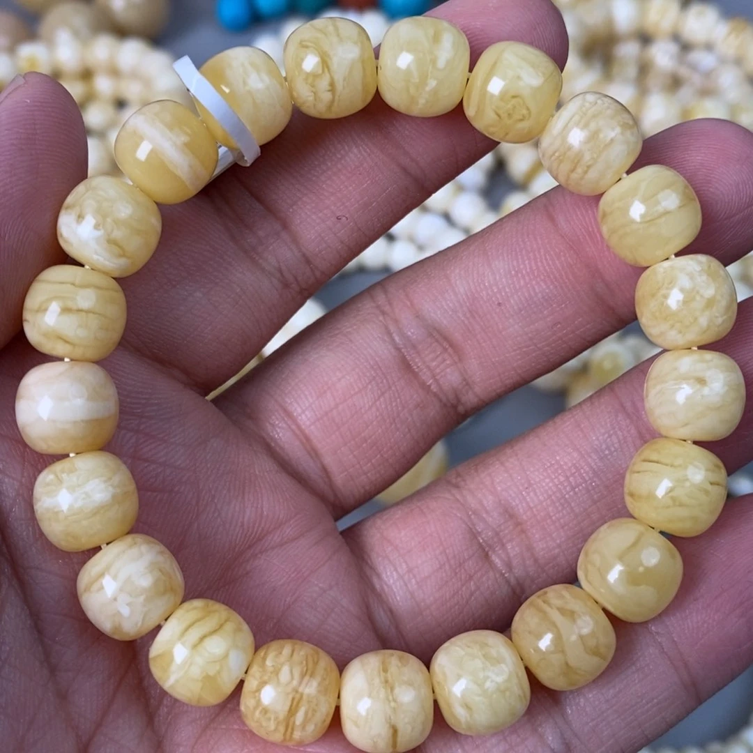 未镶嵌蜜蜡珠宝奇石11mm 16.9g