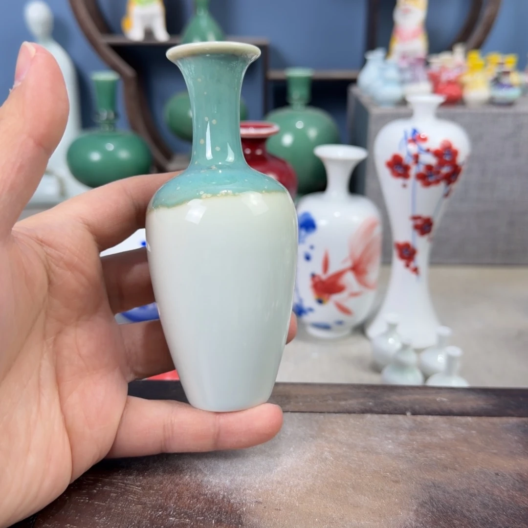 陶瓷手工小花器摆件