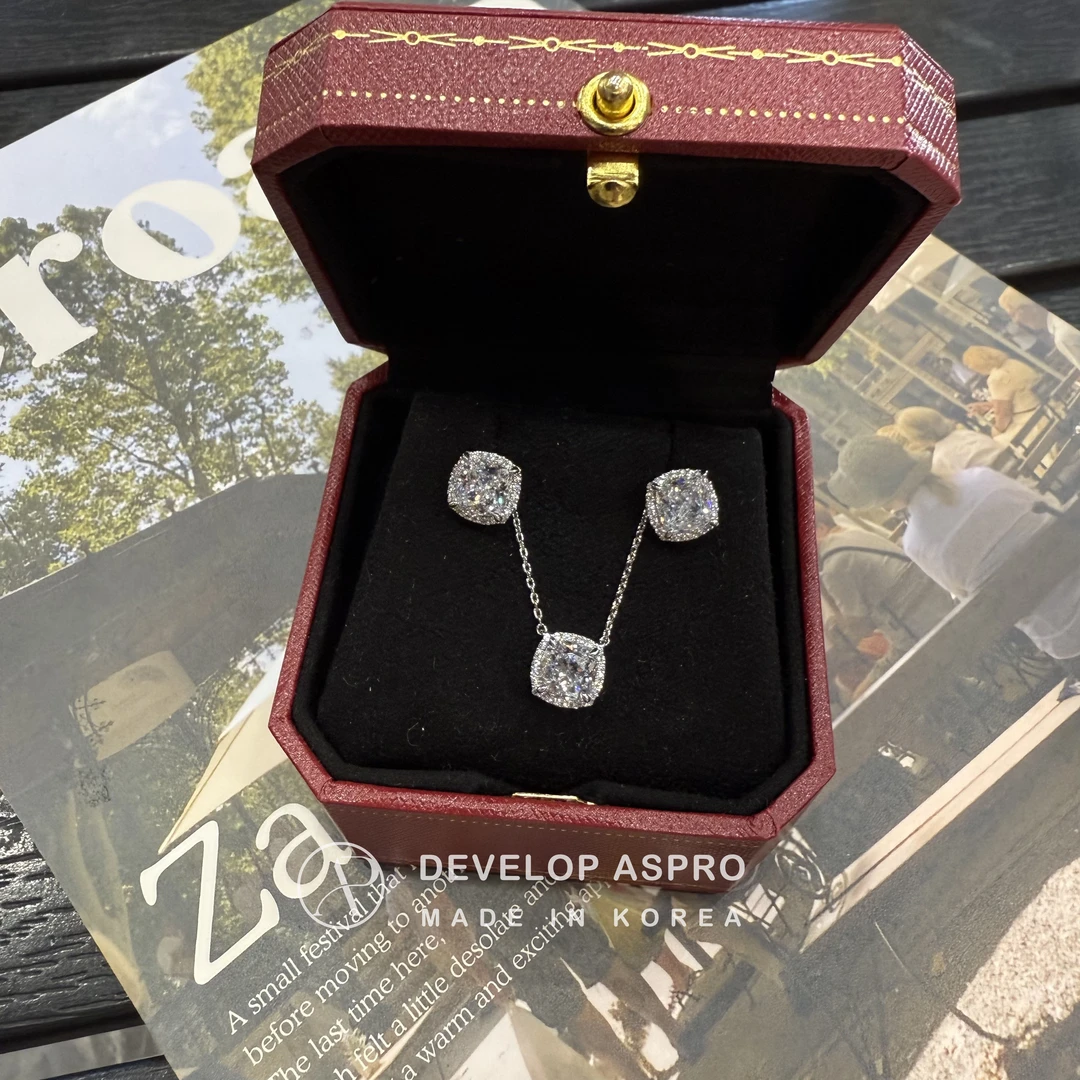 非金属仿水晶耳饰 【现货通体925】韩国新款正品爆款雪花耳钉XP177