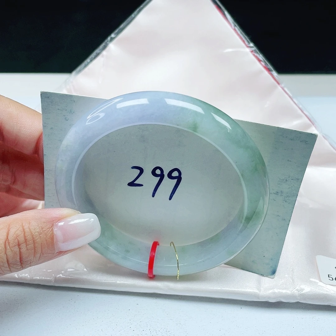 翡翠未镶嵌手镯 正圈56+