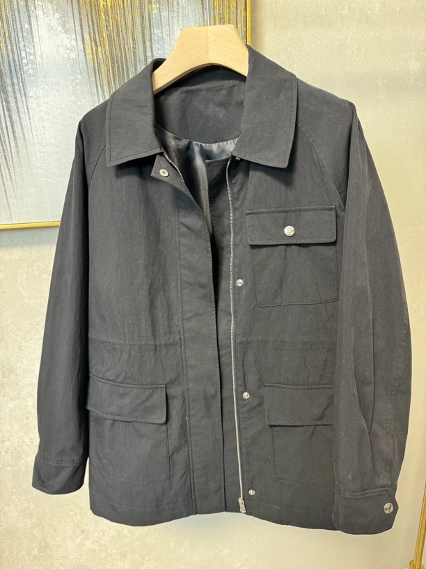 常规翻领时尚休闲简约百搭春秋短款外套