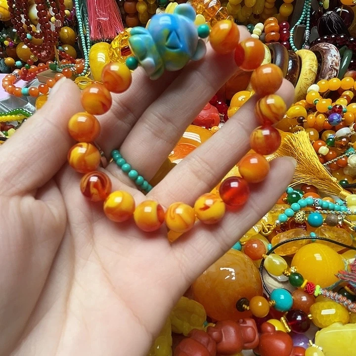 树脂制品2557小熊手链