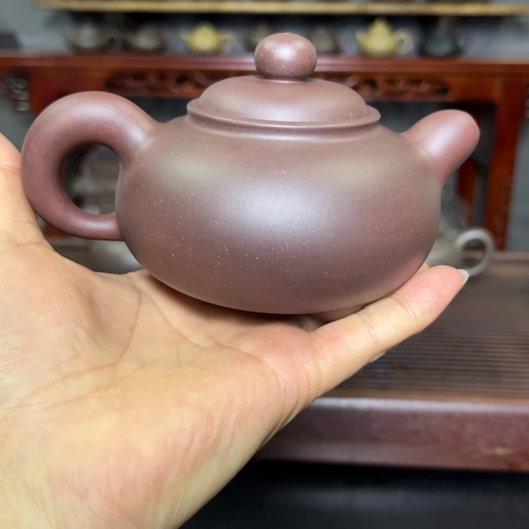 H***J紫砂茶壶底槽青圣珠半手工