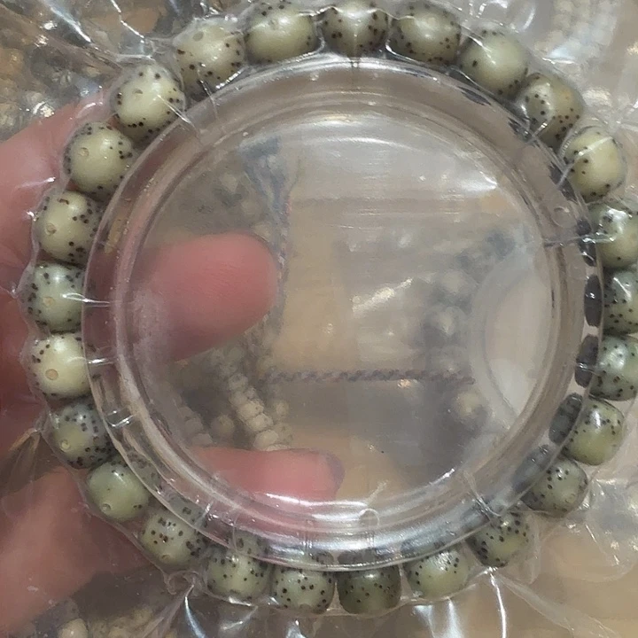 手串星月菩提原生态石玉料8/9大眼睛