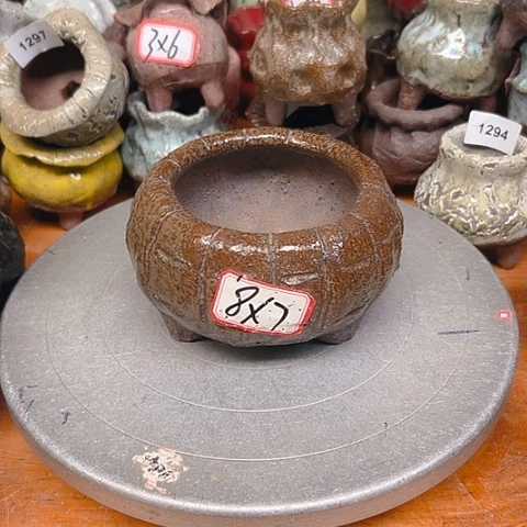 粗陶花盆手工花盆制作就这样