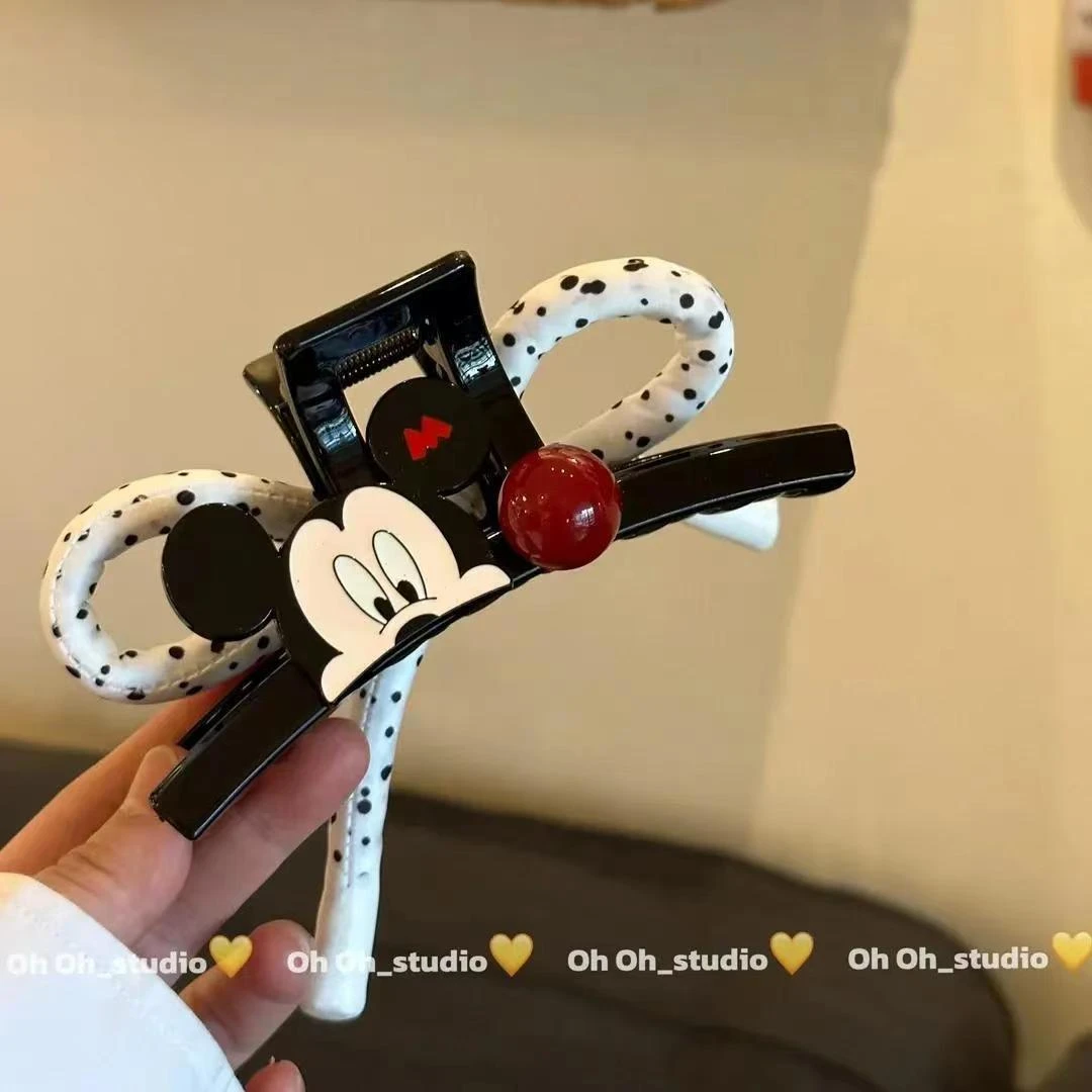 【oh oh】韩国新款波点抓夹卡通老鼠发抓甜酷ins后脑勺大号鲨鱼夹