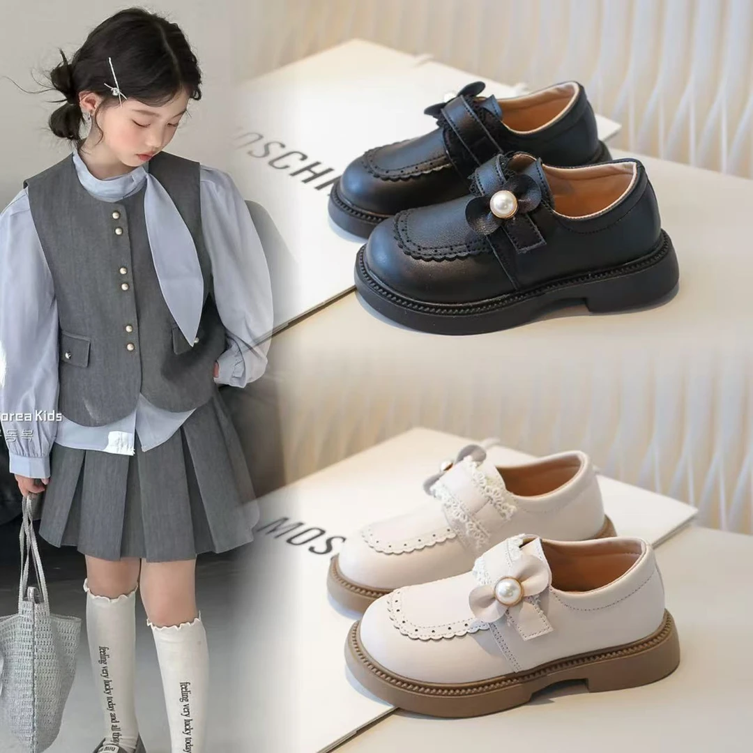女童皮鞋黑色夏款单鞋洛丽塔公主鞋2025新款儿童鞋子小女孩宝宝鞋