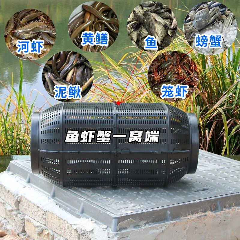新款大号捕鱼倒须笼地鱼笼沉底通用河鱼虾笼专用黄鳝神器泥鳅笼