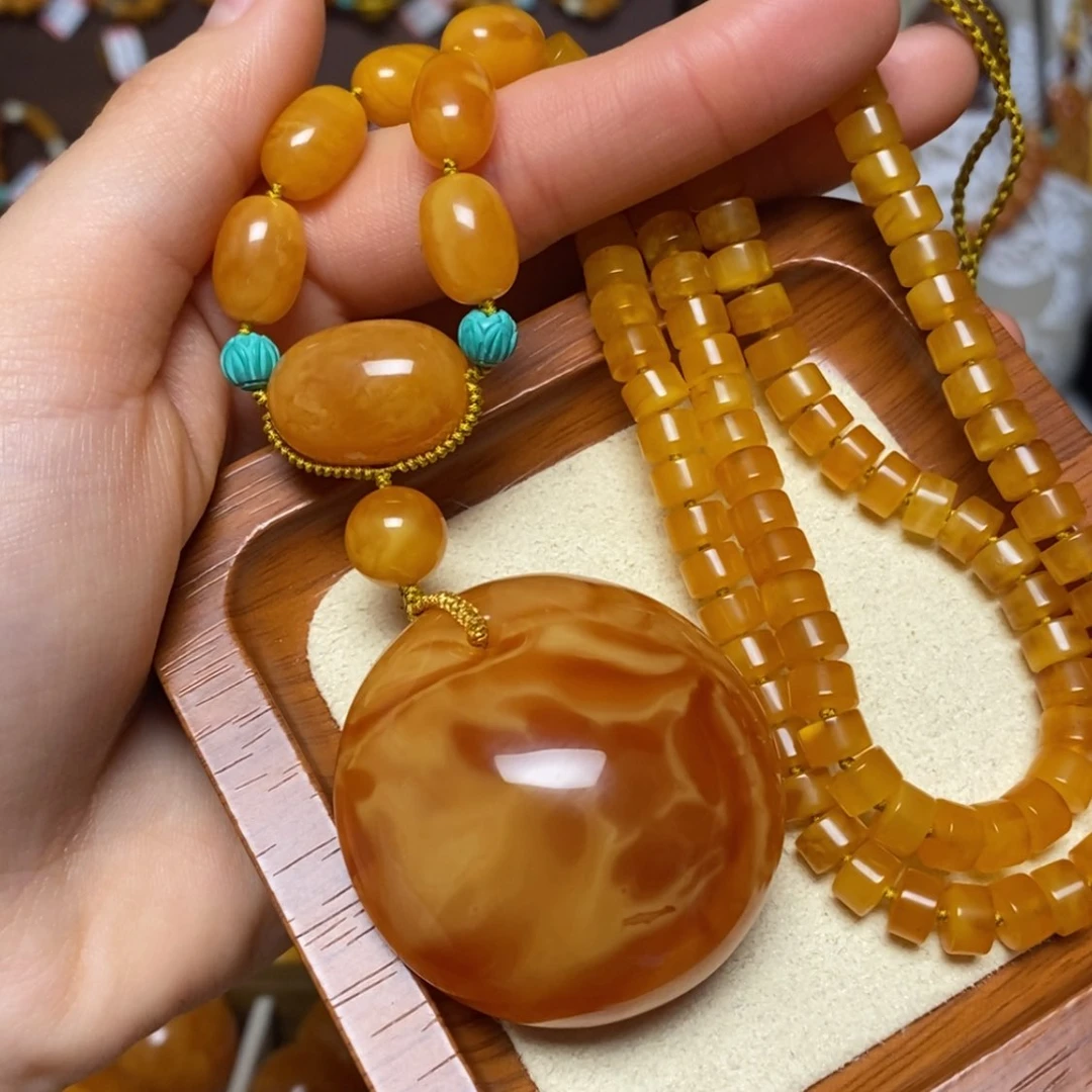 【闪购商品】蜜蜡颈饰未镶嵌项链