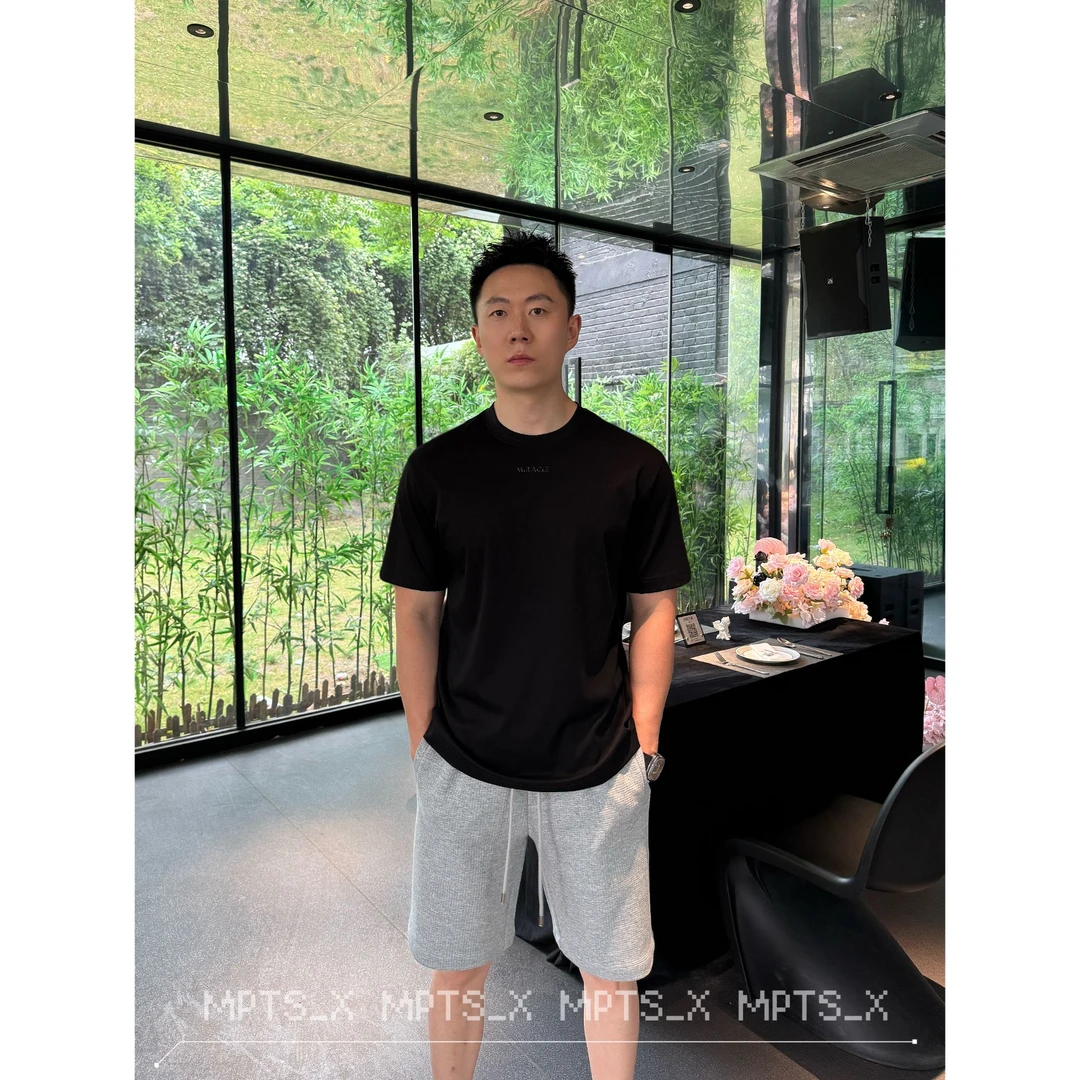 【凉感纤维】铭品添尚2025夏季新款男士休闲百搭圆领短袖T恤#5353