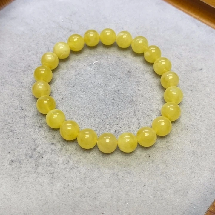 蜜蜡裸石未镶嵌手串