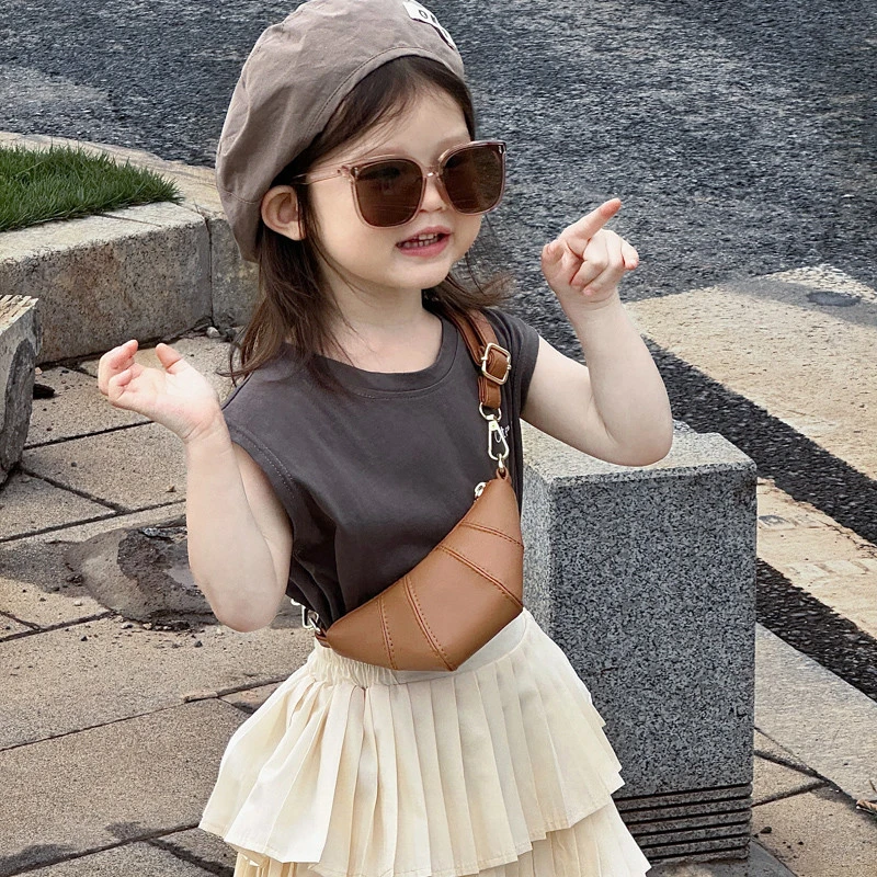 2025新款牛角包女童个性潮包女孩公主出游配饰小包宝宝婴幼儿迷你