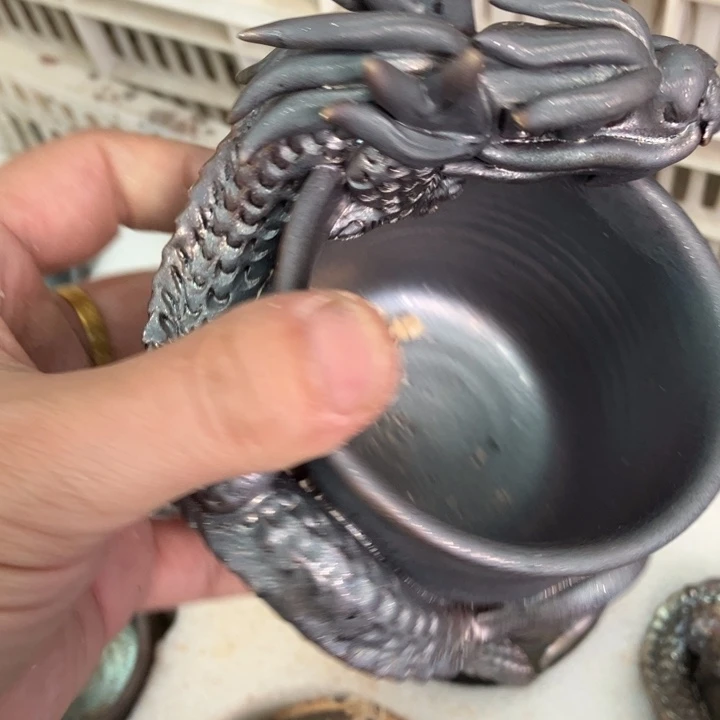 柴烧杯子宝瓶大放漏。