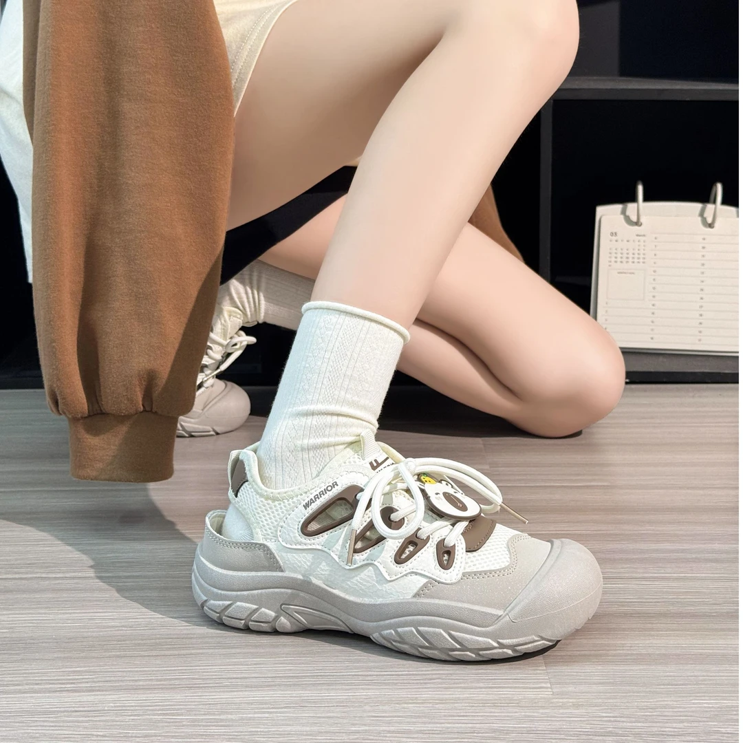 回力原创软底镂空老爹鞋女款2025夏季新款百搭透气国潮运动鞋轻便