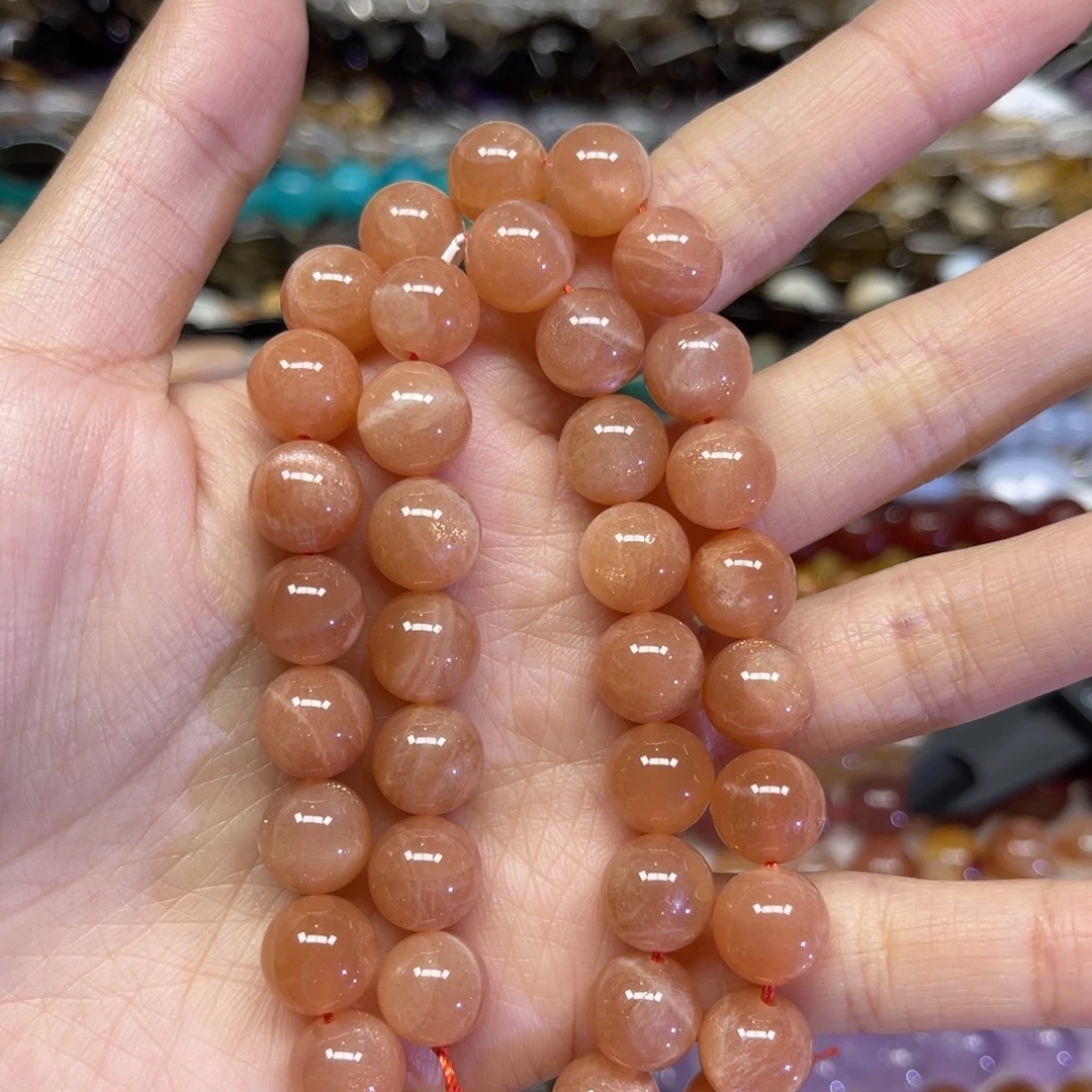 未镶嵌颈饰水晶天然橙月光卡10长条38厘米