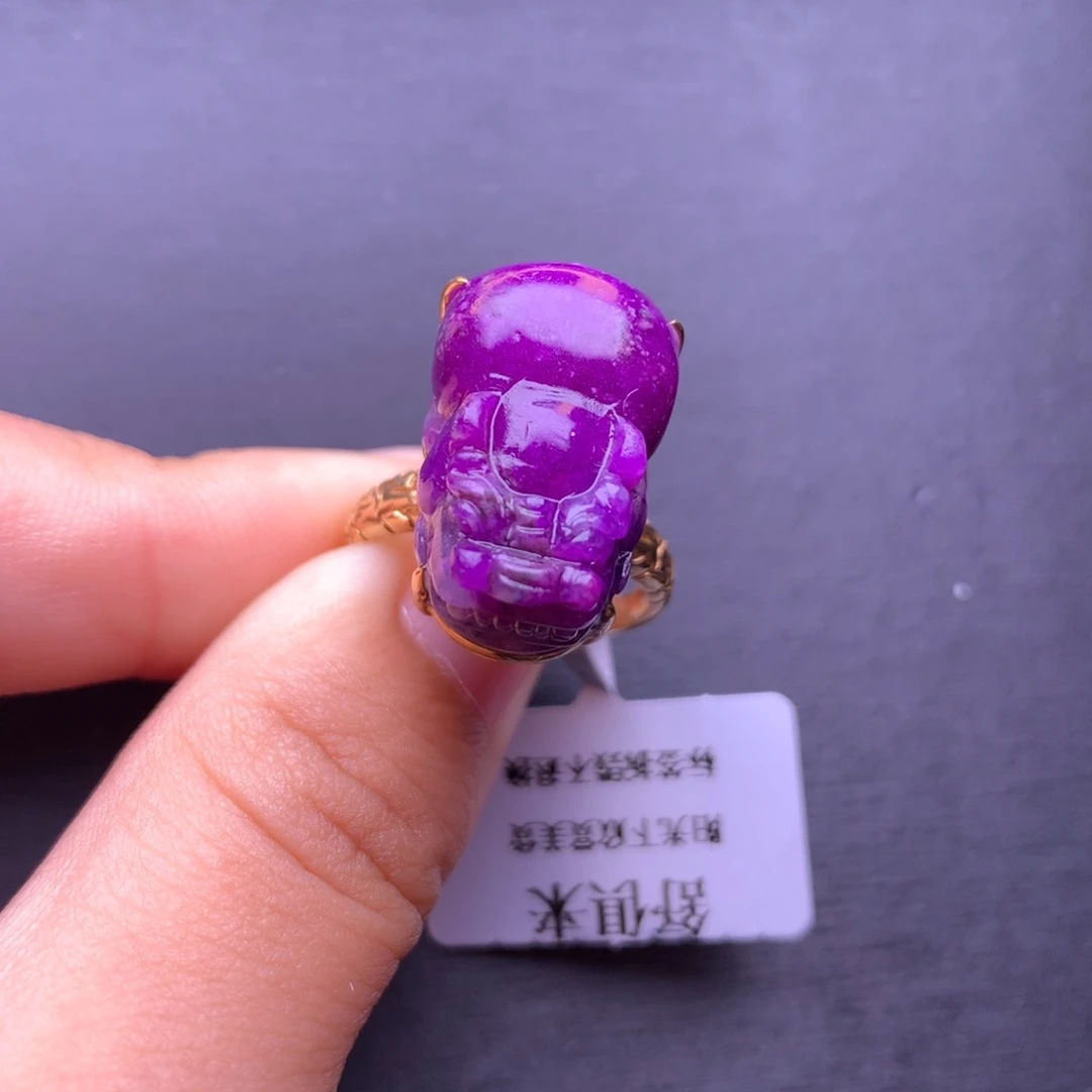 苏纪石（舒俱来）戒指18K金镶嵌