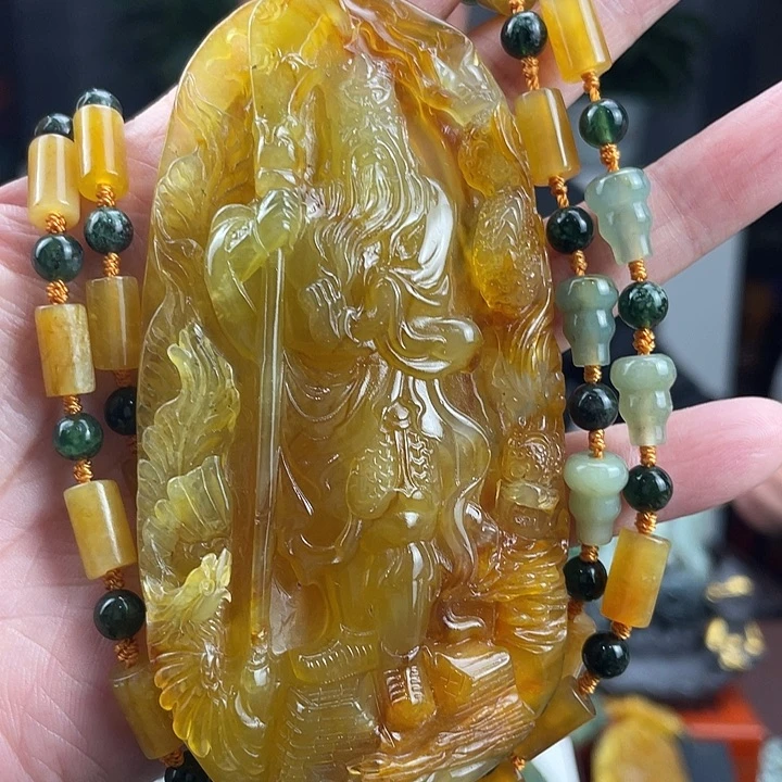 未镶嵌蛇纹石玉颈饰