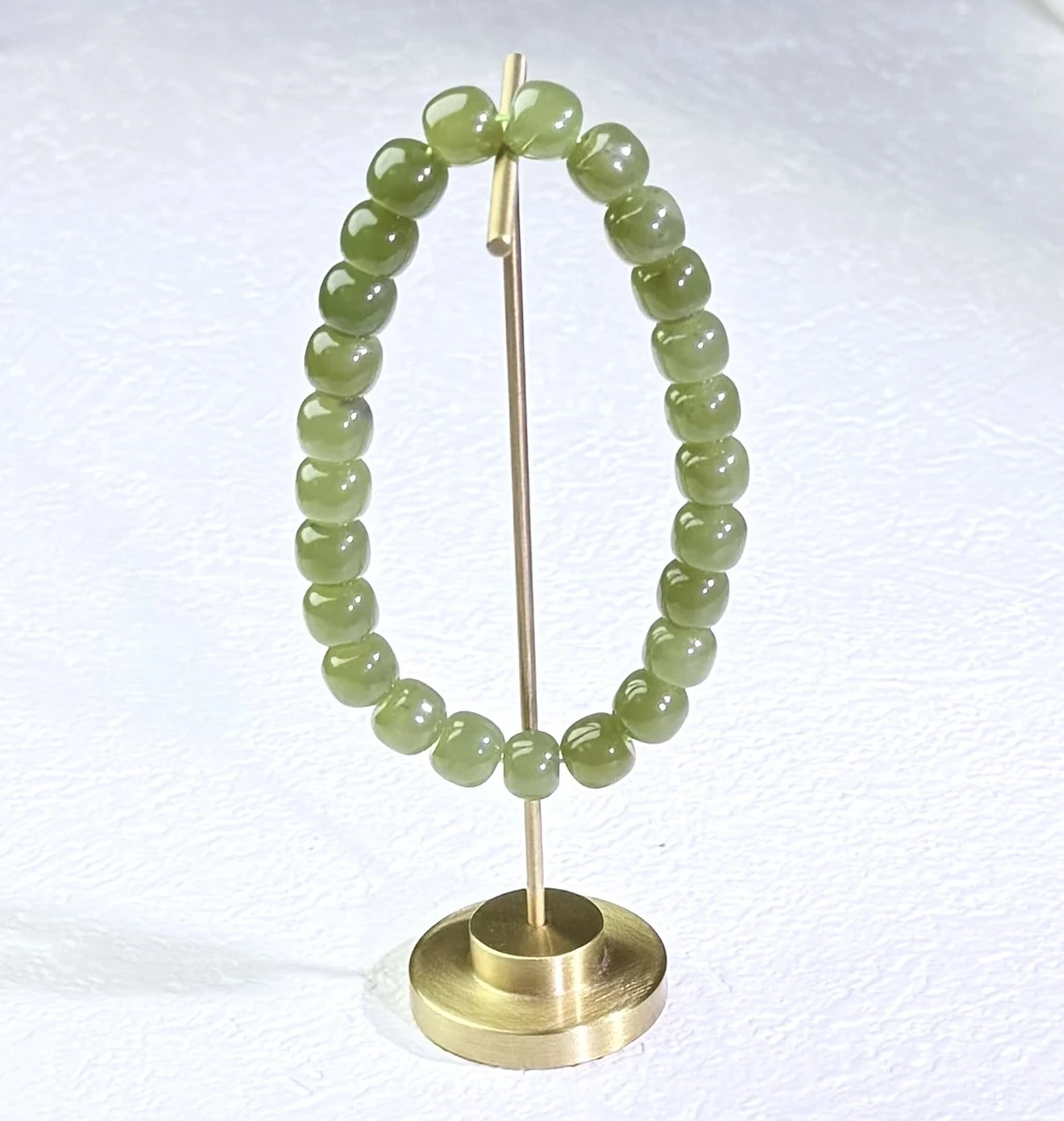 【小胖总珠宝】和田玉老型珠手链