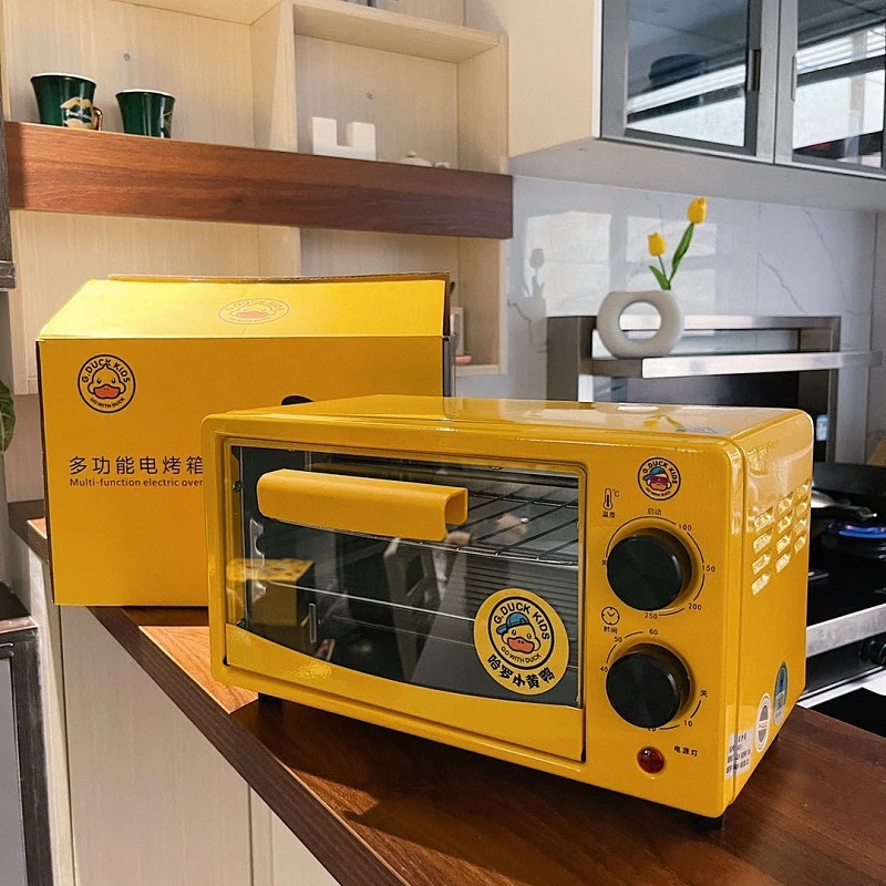 小鸭微波炉12L多功能小型烤箱迷你蒸烤蛋挞卡通烤箱会销礼