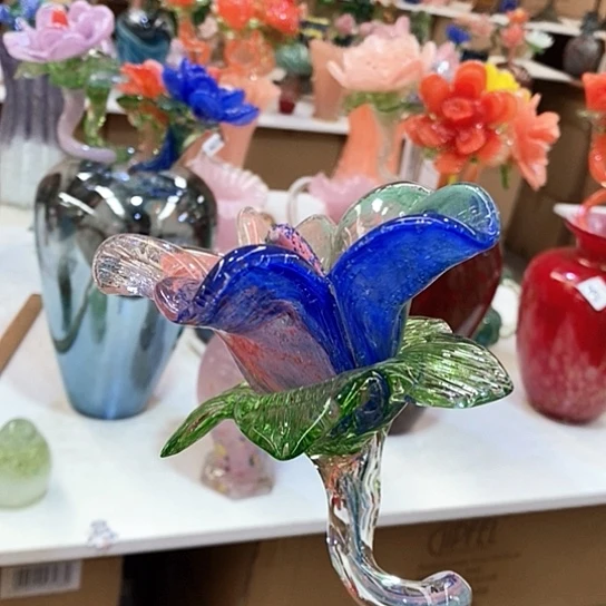 琉璃珂*花瓶高45厘米宽9厘米