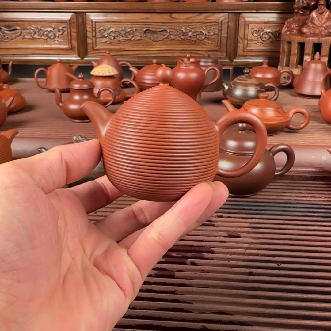 茶壶朱泥潮州手拉壶