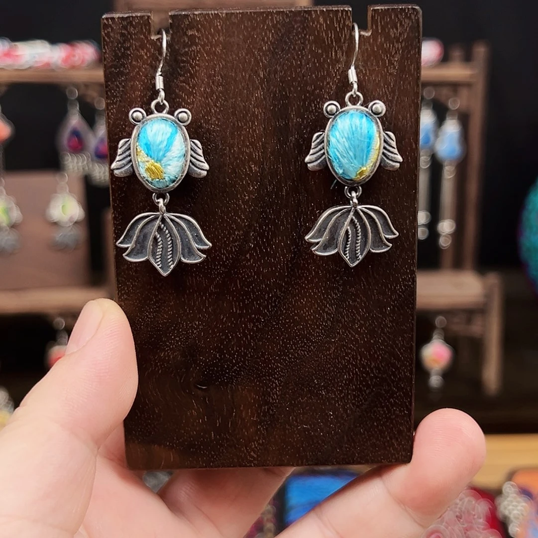 黄铜925银布艺手工