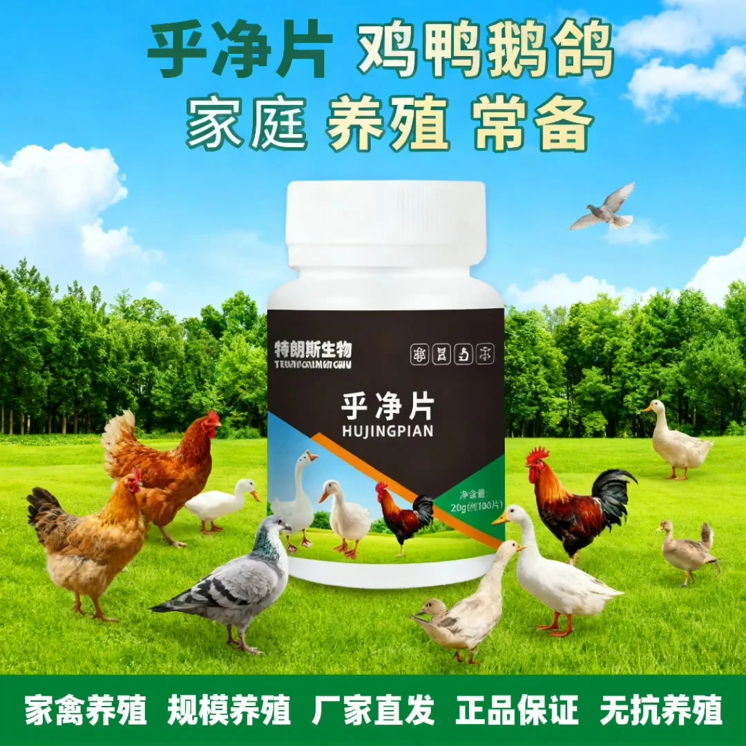 鸡鸭鹅鸽兔鹌鹑专用乎净片家禽养殖农村散养常备鸡药