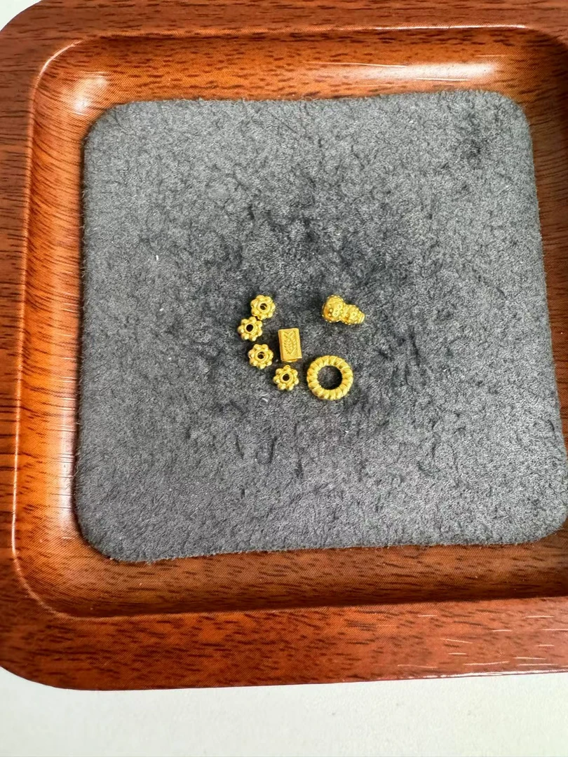 足金999 古法工艺隔片葫芦麻花跑环