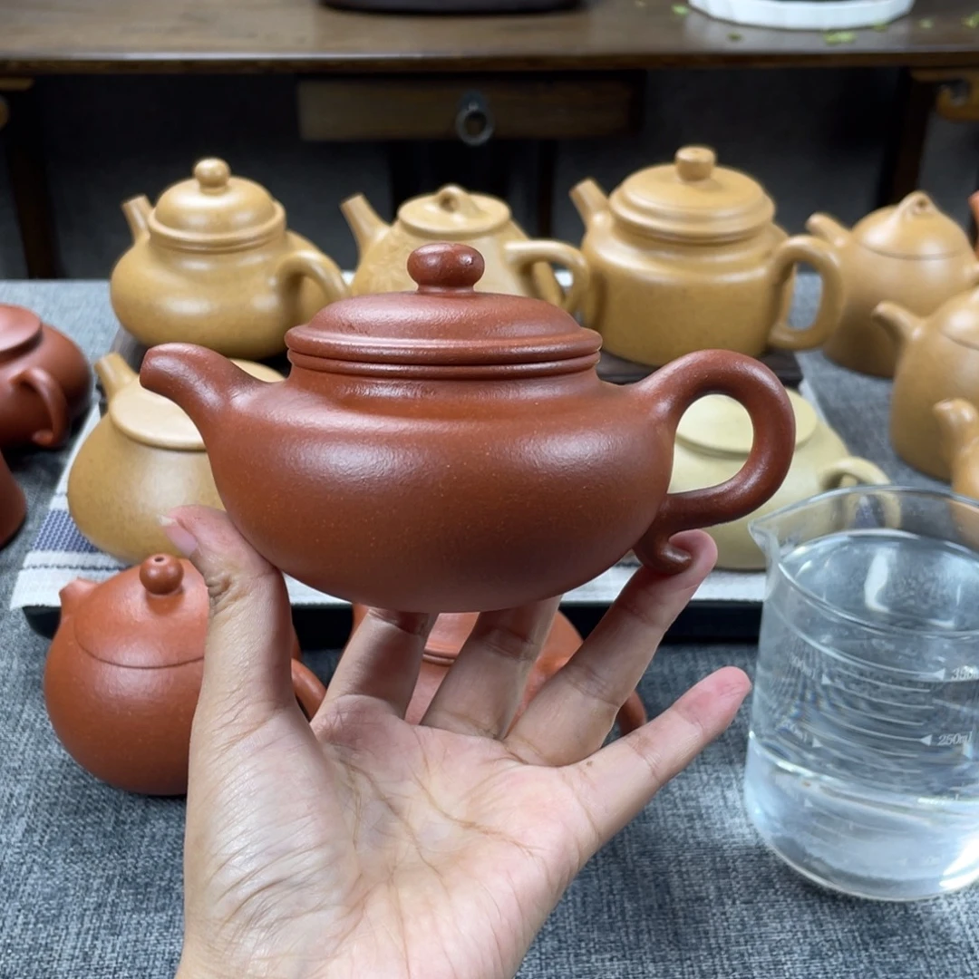 茶壶紫砂40目红降坡200仿古