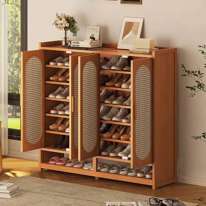 门口大容量鞋柜家用靠墙出租房专用宿舍鞋架子收纳柜极简家具阳台