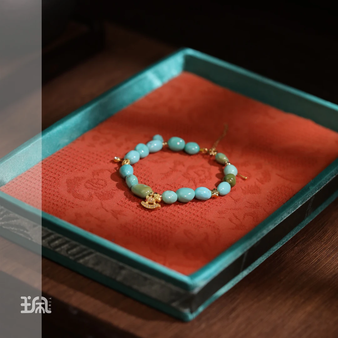 庭栀|绿松石*手链*18K金镶嵌LYC24121831多样性发其一