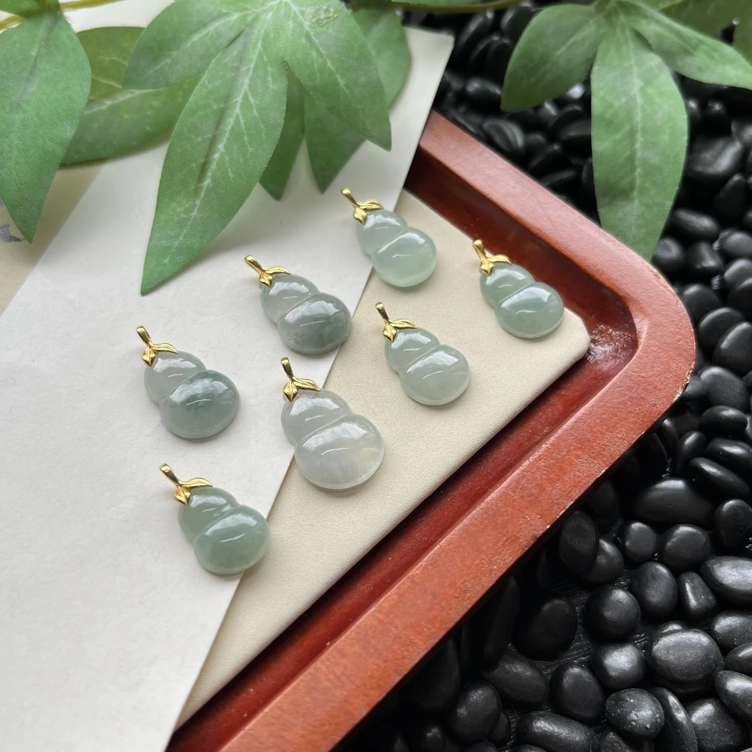 925银天然翡翠葫芦挂件多样性发一件