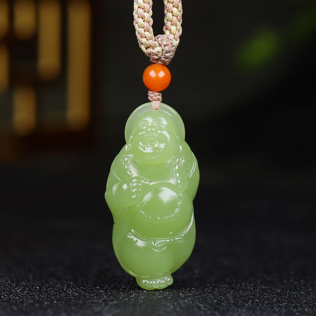 1222165和田玉黄玉佛公