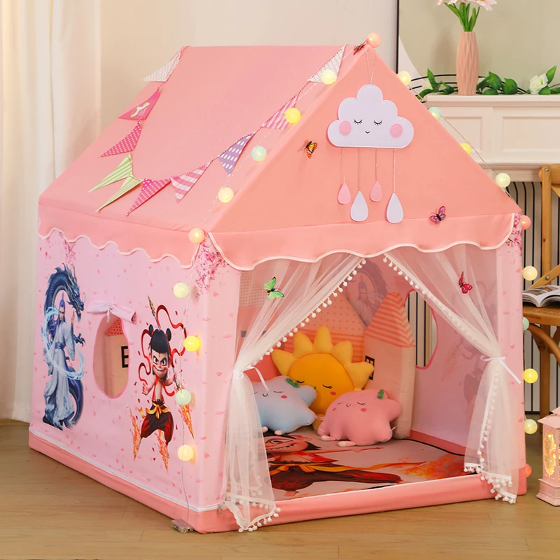 白腊园哪吒敖丙儿童帐篷室内女公主小房子宝宝玩具游戏屋生日礼物