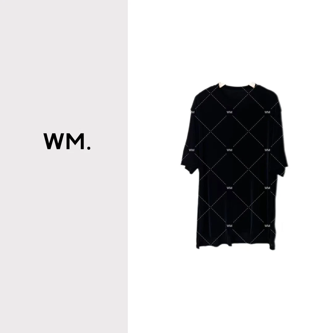 WMeng.*开叉T*小众极简超显瘦宽松醋酸TJS-T-25070702