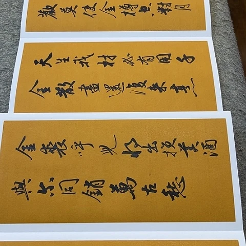 胸***华李白将进酒行书册页作品