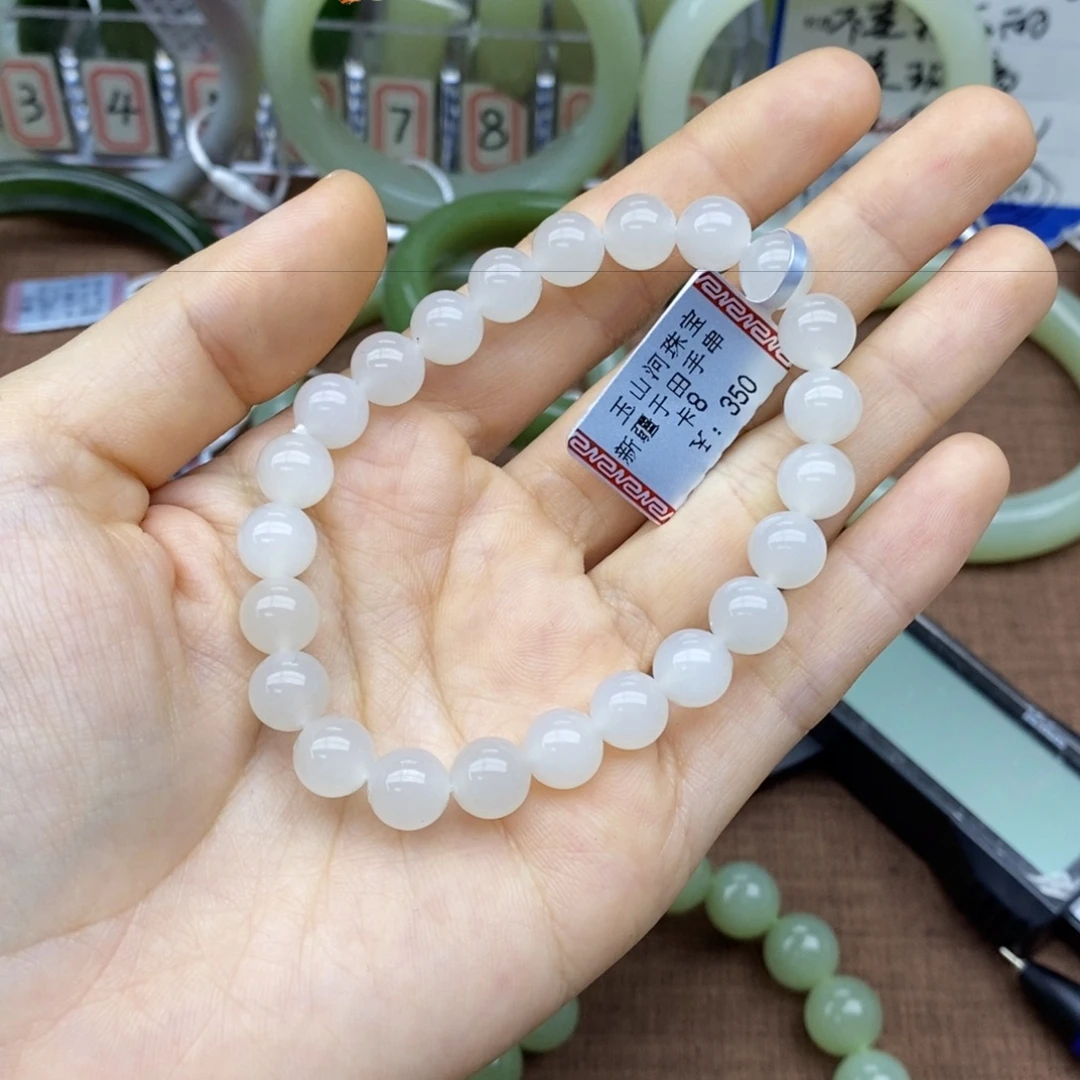 未镶嵌手串和田玉卡8
