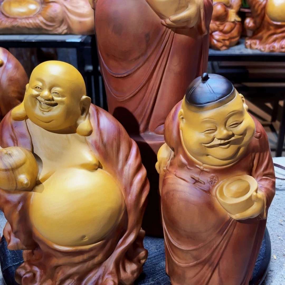 二***哥香樟木元宝地主茶壶佛
