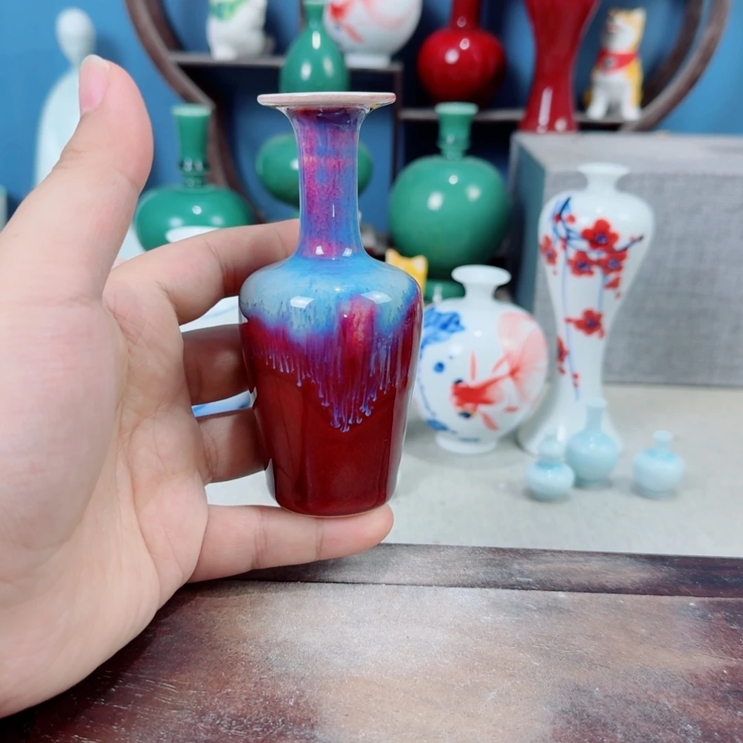 陶瓷手工小花器摆件