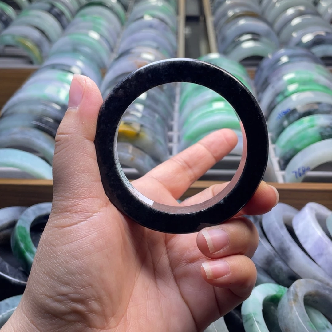 定制翡翠未镶嵌纯天然翡翠手镯定制