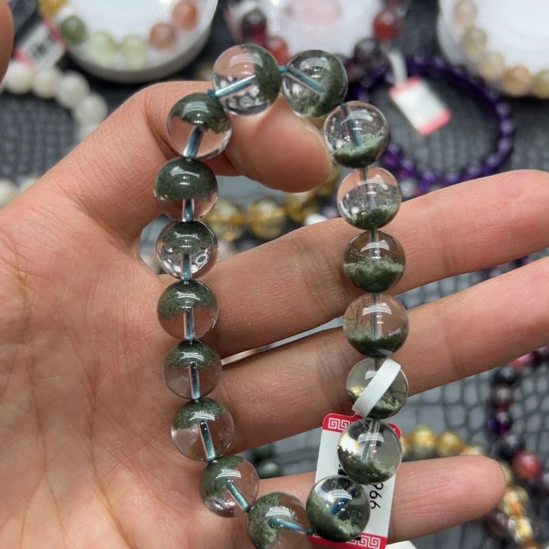 水晶手链未镶嵌好看