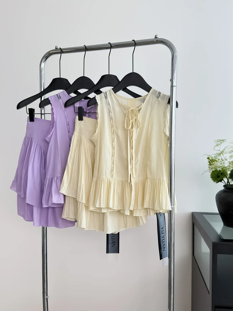 少女风时尚套装百搭荷叶边显瘦短裤气质套装宽松小衫女装高腰夏季