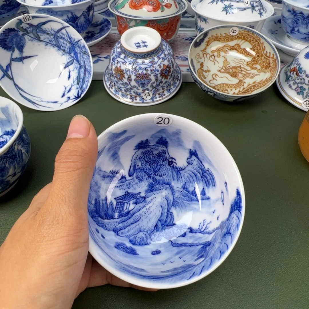 景德镇纯手工纯手绘茶具木木20