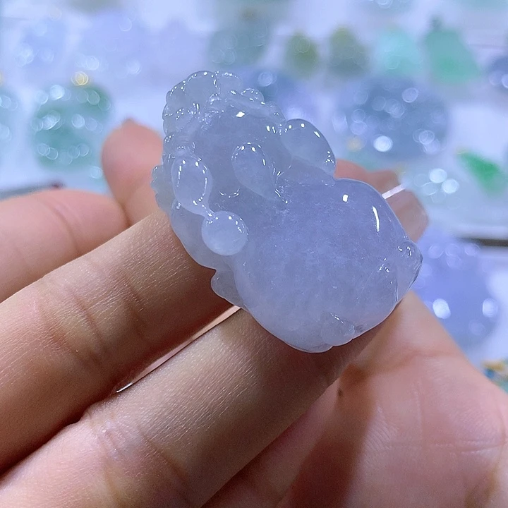 翡翠颈饰未镶嵌天然翡翠A货吊坠