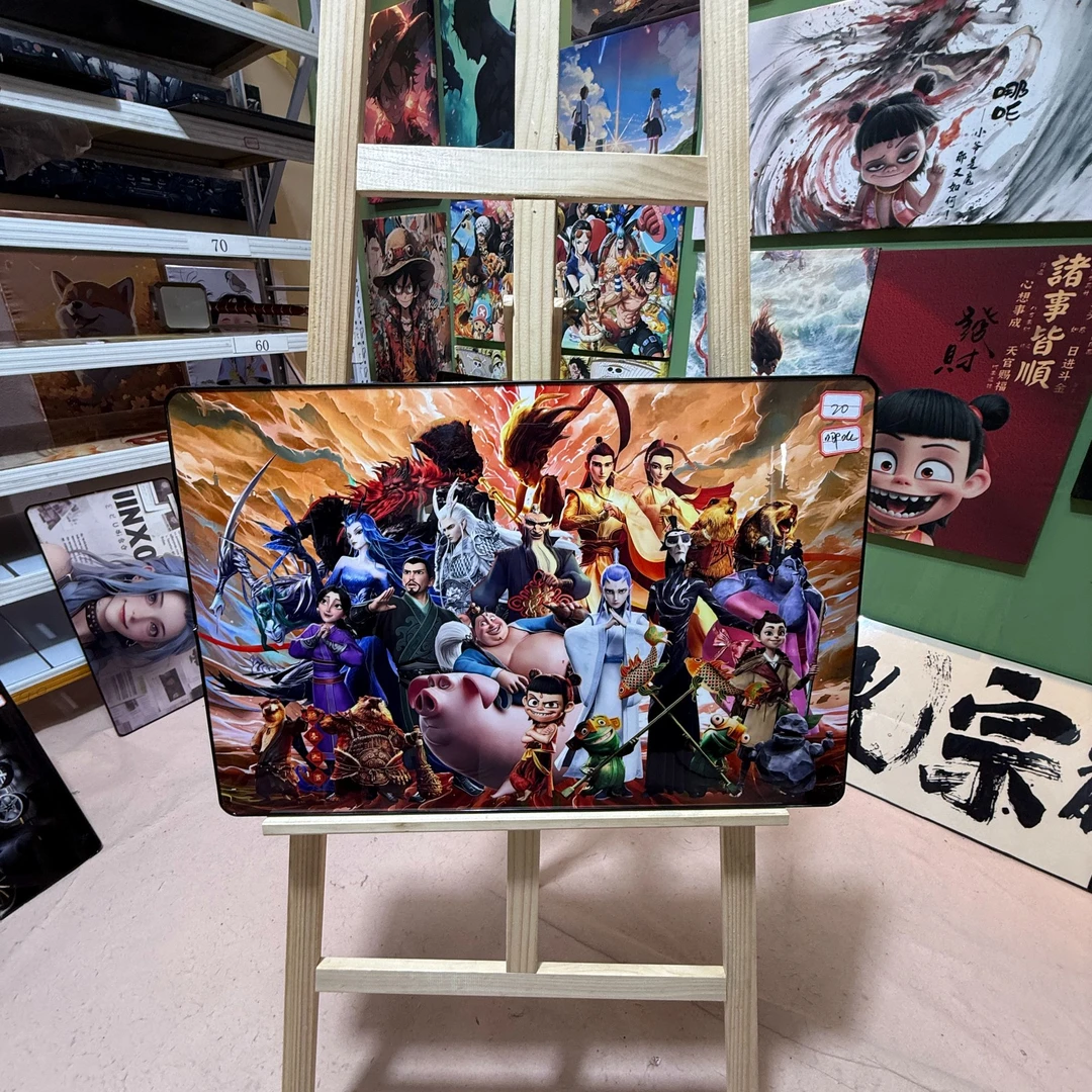 哪吒魔童闹海全家福装饰挂画40-60-w696